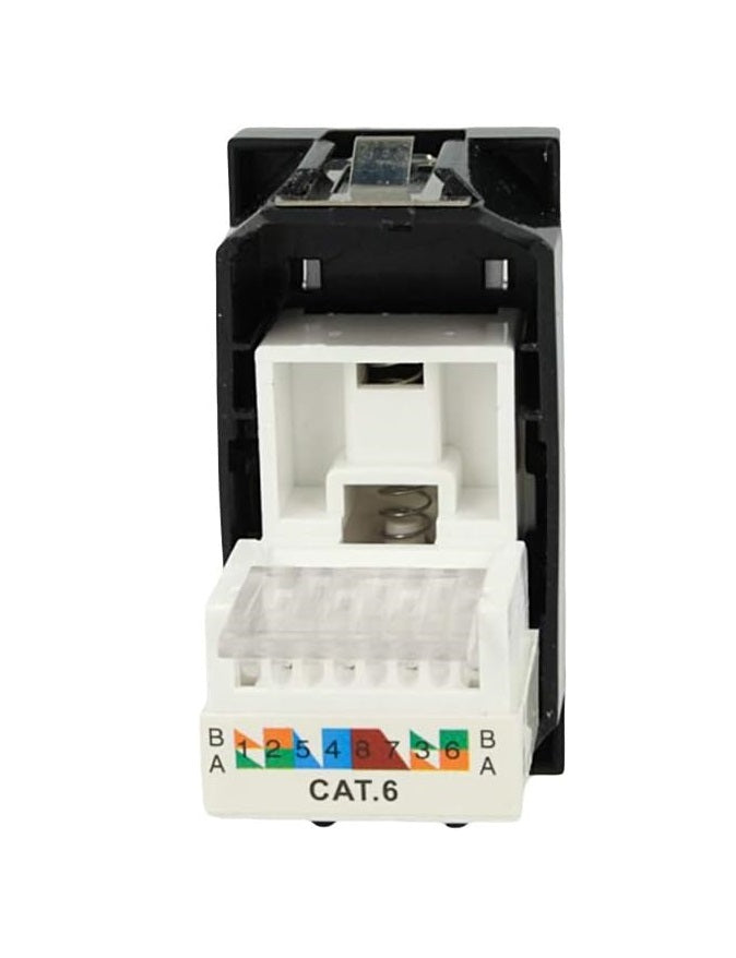 Presa Dati Lan UTP RJ45 CAT6 con coperchio Compatibile con Bticino Axolute