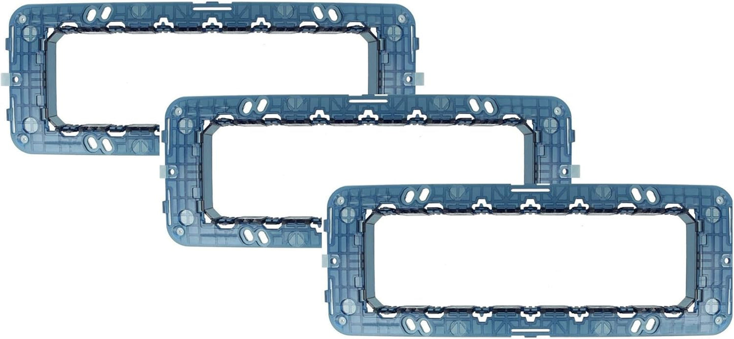 Confezione 3 Pezzi | Supporto Telaio Portafrutto per Interruttori e Prese – Compatibile con Vimar Arke e Plana – Scatole 503/504/506/507