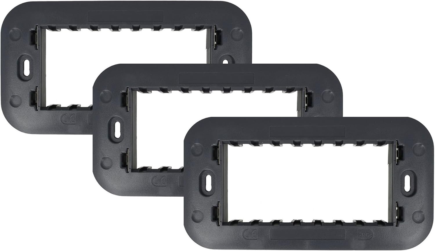 Supporti portafrutti 3 pezzi compatibili con BTicino Living Matix Axolute