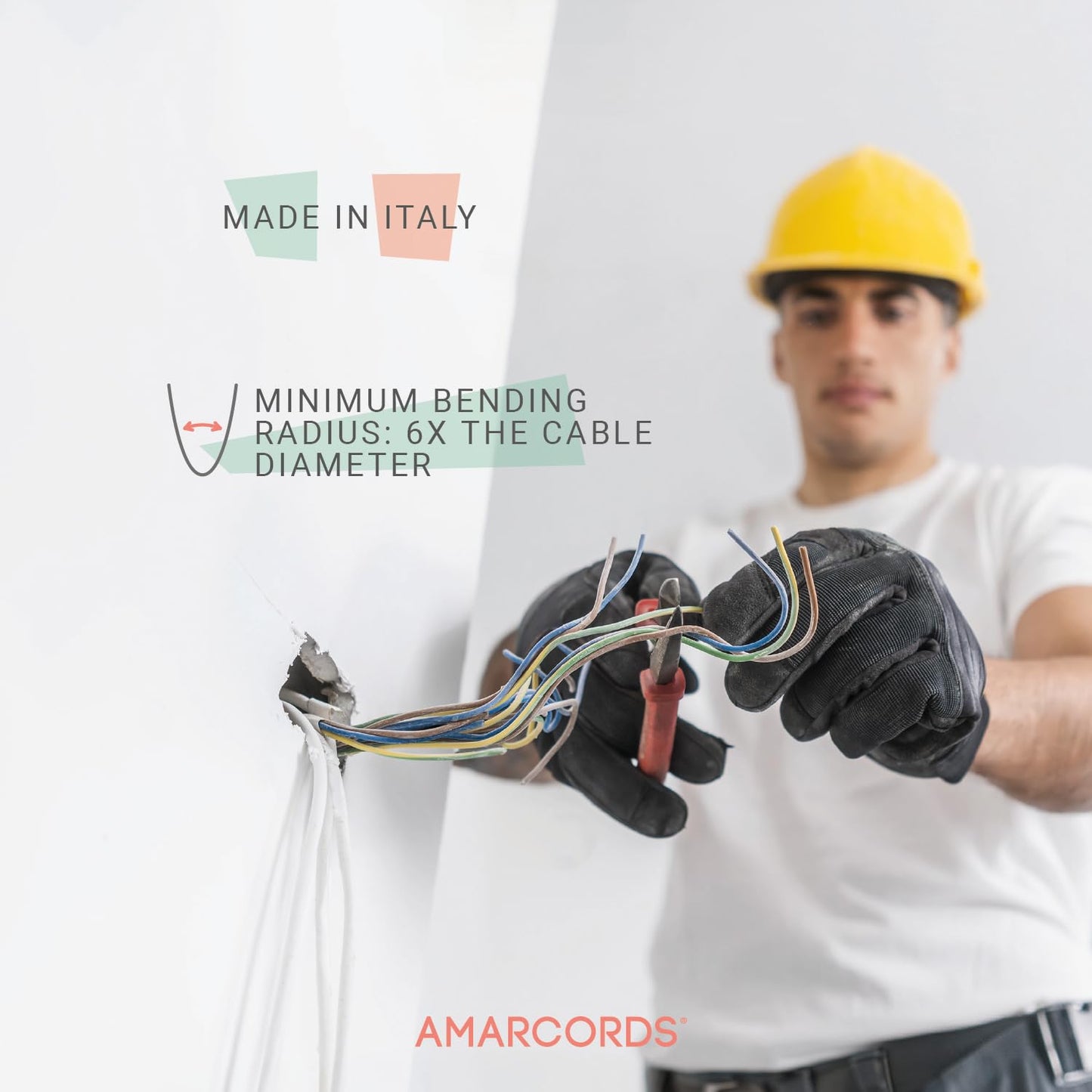 Cavo Elettrico FROR 3x1,5 mm² 450/750V 20/50/100 m