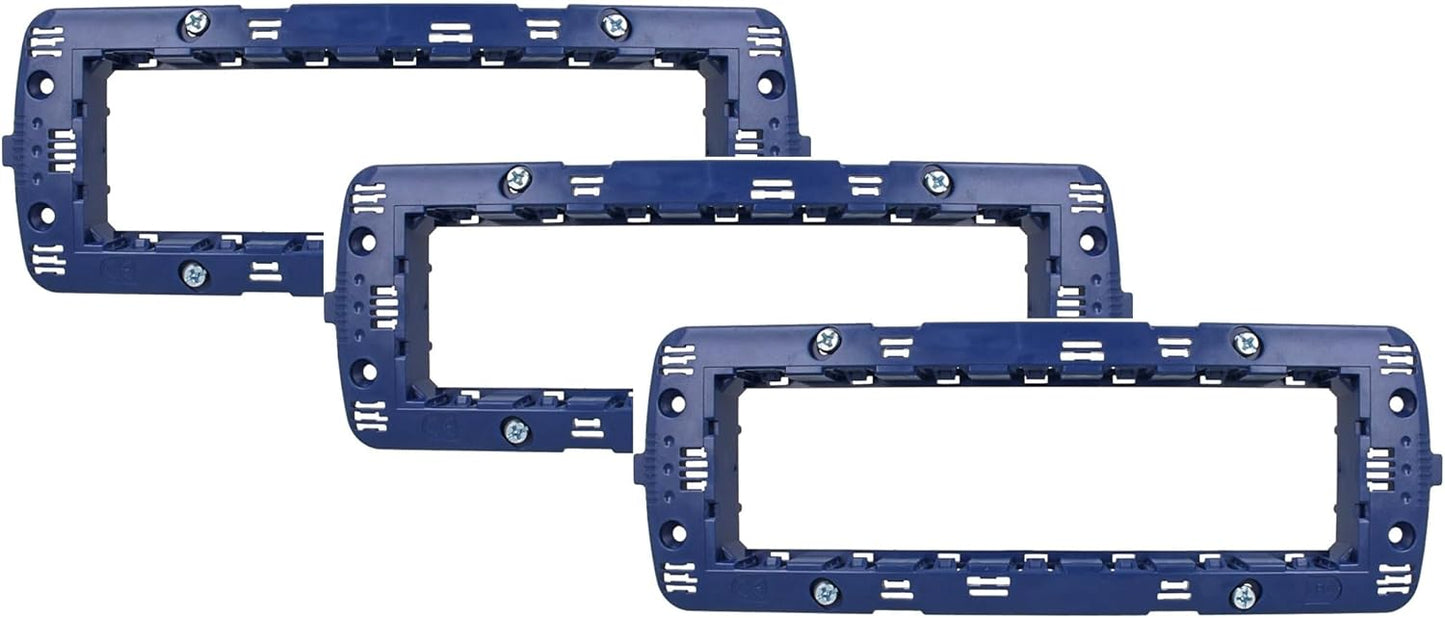 3 Pezzi | Supporto Telaio Portafrutto per Interruttori e Prese – Compatibile con BTicino Living / Matix / Axolute – Scatole 503/504/506/507
