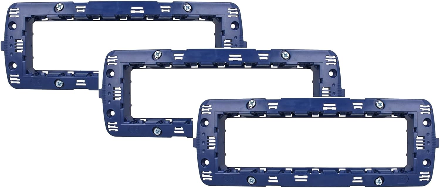 3 Pezzi Supporto Telaio Portafrutto per Interruttori e Prese – Compatibile con BTicino Living /