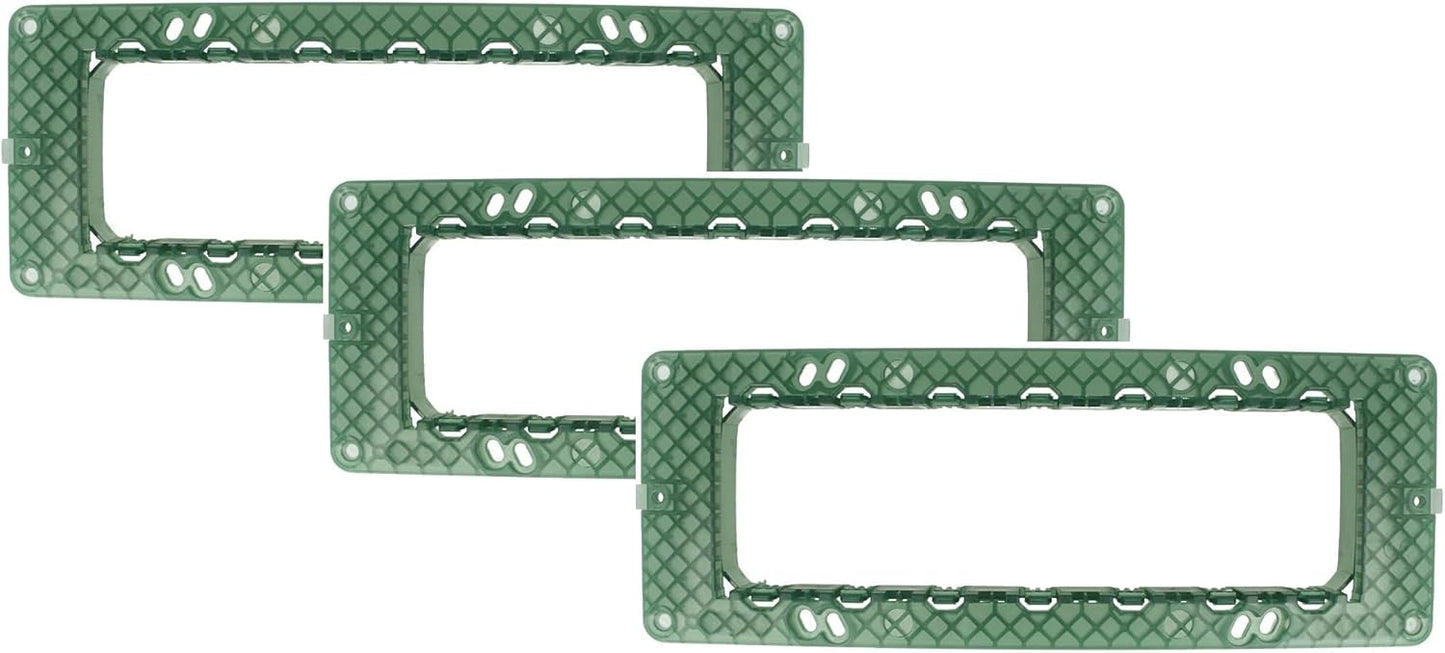 Confezione 3 Pezzi | Supporto Telaio Portafrutto per Interruttori e Prese – Compatibile con Vimar Arke e Plana – Scatole 503/504/506/507