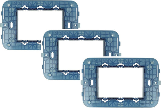 Confezione 3 Pezzi | Supporto Telaio Portafrutto per Interruttori e Prese – Compatibile con Vimar Arke e Plana – Scatole 503/504/506/507