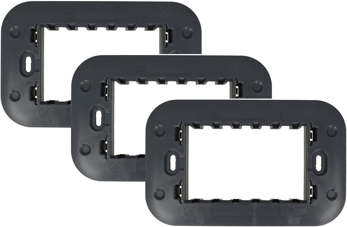 3 Pezzi | Supporto Telaio Portafrutto per Interruttori e Prese – Compatibile con BTicino Living / Matix / Axolute – Scatole 503/504/506/507