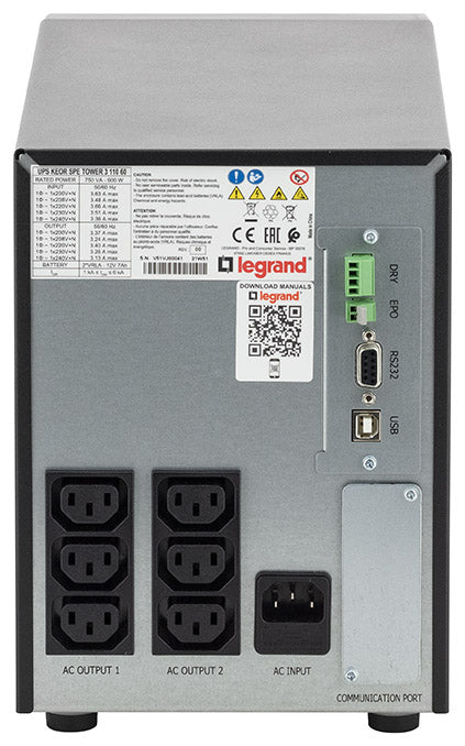 Legrand Keor ASI SPE tower 750VA gruppo di continuità (UPS) A linea interattiva 0,75 kVA 600 W 6 presa(e) AC