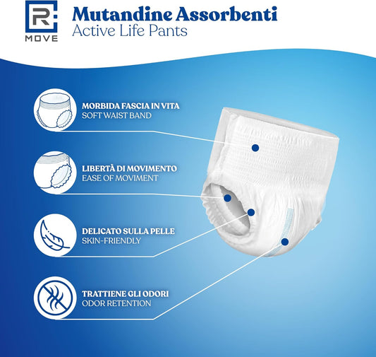 Mutandine assorbenti per adulti ActiveLife Pants M 10 pz