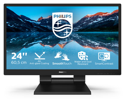 Philips 242B9TL/00 Monitor PC 60,5 cm (23.8&#34;) 1920 x 1080 Pixel Full HD LCD Touch screen Nero