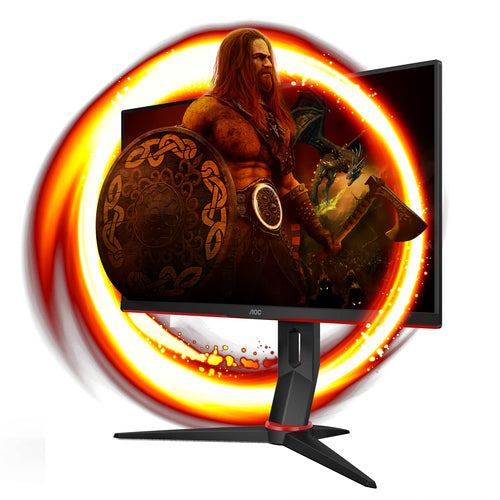 AOC G2 24G2ZU/BK LED display 60,5 cm (23.8&#34;) 1920 x 1080 Pixel Full HD Nero, Rosso