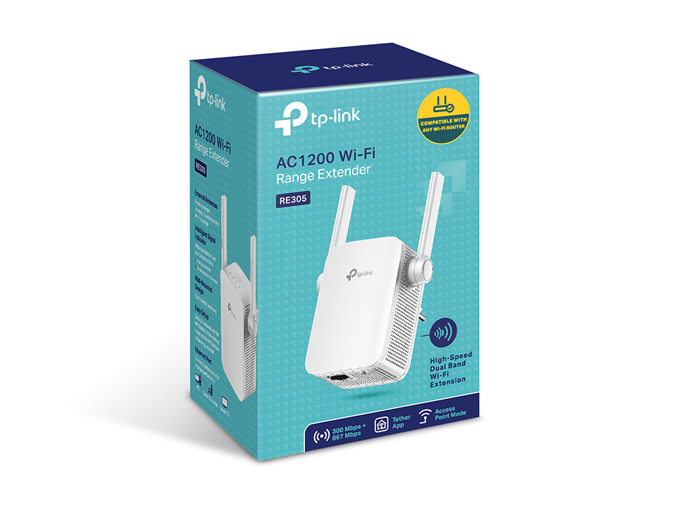 TP-Link RE305 moltiplicatore di rete Ripetitore di rete Bianco 10, 100 Mbit/s