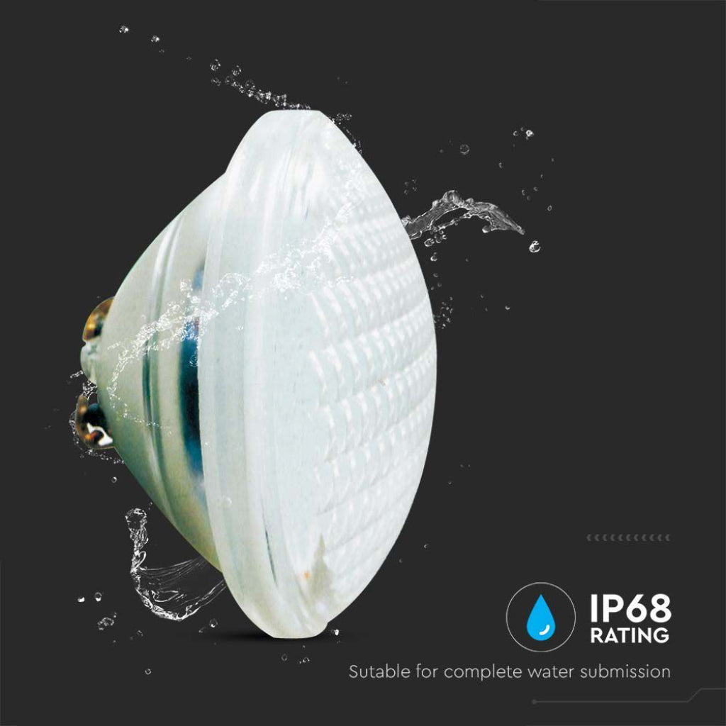 Lampada Faretto Led da piscina lampadina 35W 12V vetro da incasso PAR56 Luce Bianca Fredda 6400K IP68