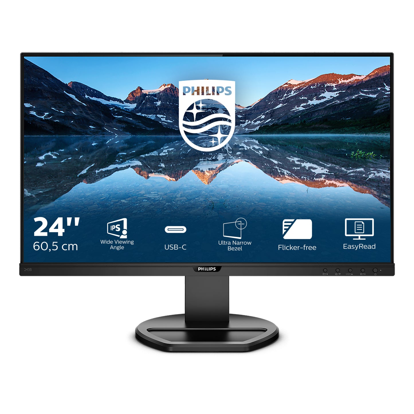 Philips B Line 243B9/00 Monitor PC 60,5 cm (23.8&#34;) 1920 x 1080 Pixel Full HD LED Nero