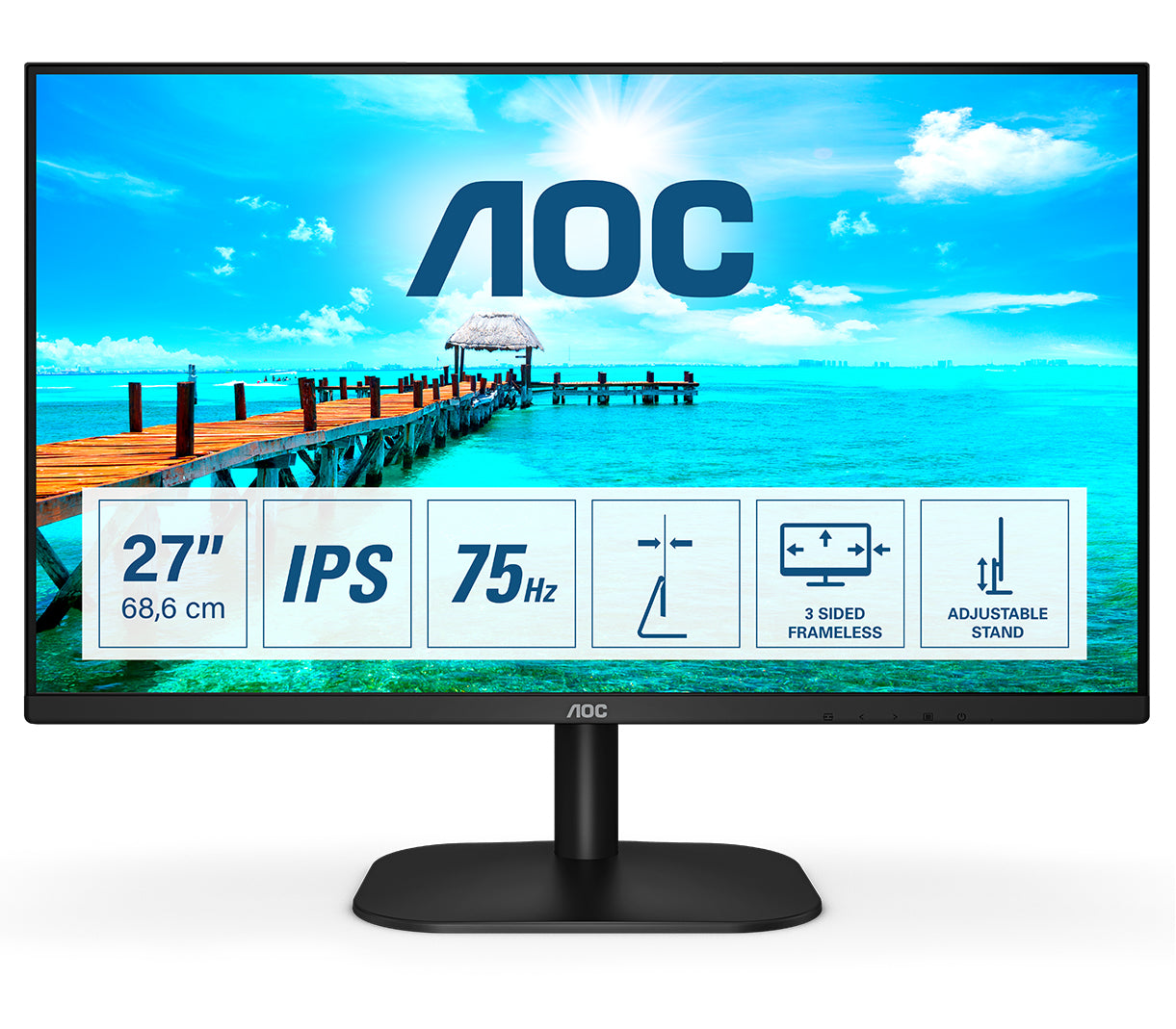 AOC B2 27B2DA LED display 68,6 cm (27&#34;) 1920 x 1080 Pixel Full HD Nero