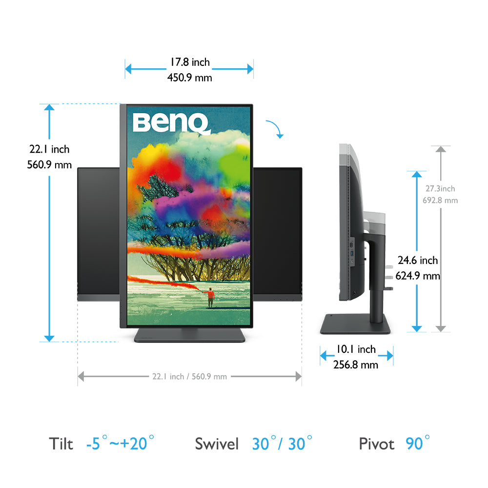 BenQ PD2705U Monitor PC 68,6 cm (27&#34;) 3840 x 2160 Pixel 4K Ultra HD LED Nero