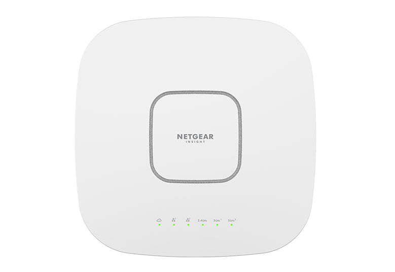 NETGEAR Insight Cloud Managed WiFi 6 AX6000 Tri-band Multi-Gig Access Point (WAX630) 6000 Mbit/s Bianco Supporto Power over Ethernet (PoE)