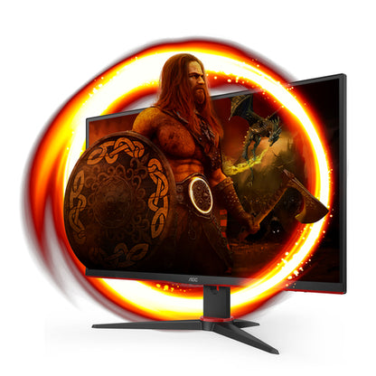 AOC 27G2SAE/BK Monitor PC 68,6 cm (27&#34;) 1920 x 1080 Pixel Full HD LED Nero, Rosso