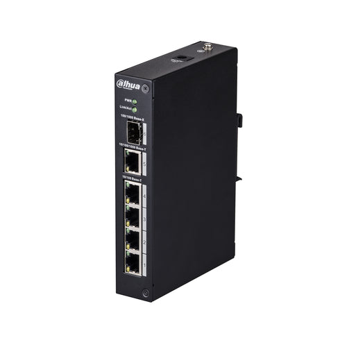 Dahua Technology Access DH-PFS3106-4T switch di rete Non gestito L2 Fast Ethernet (10/100) Nero