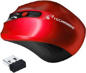 Techmade Mouse Wireless TM-XJ30-RED Red