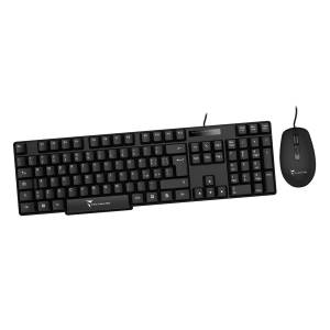 Techmade Kit Tastiera + Mouse Wired Filo Black