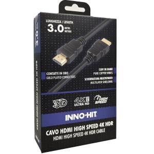 Inno-Hit Cavo HDMI High-Speed 4K HDR 60hz 3m Nero