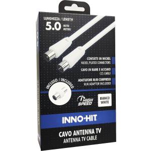 Inno-Hit Cavo Antenna M/F 5m Bianco