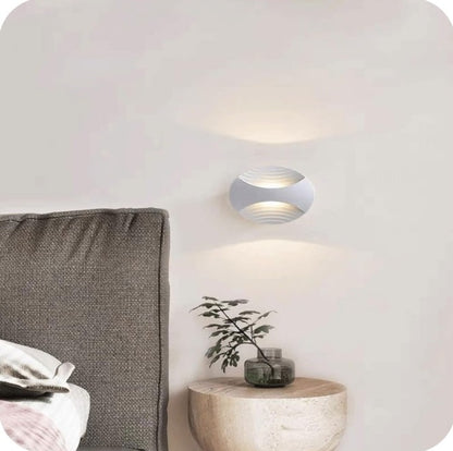 Applique Led 6W Bianco da interno a parete CCT 3in1 Luce Selezionabile