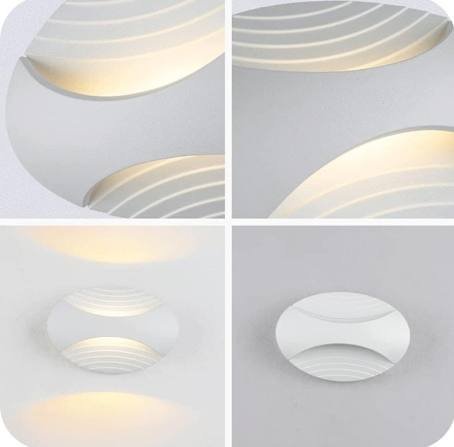 Applique Led 6W Bianco da interno a parete CCT 3in1 Luce Selezionabile