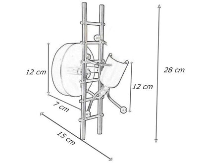 Applique da parete Lampada Decorativa Metallo attacco E27 Omino su scala