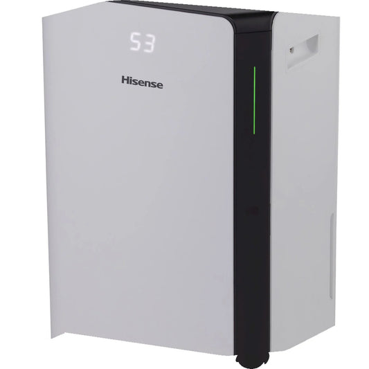 Hisense D20CW – Deumidificatore Portatile 20 L/24h con Funzione Asciugatura, Silenzioso, Scarico Continuo