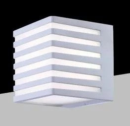 Lampada Applique Led da Muro Wall Light 10W quadrata IP54 Colore Bianco