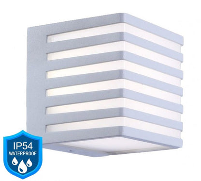 Lampada Applique Led da Muro Wall Light 10W quadrata IP54 Colore Bianco