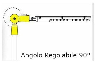 Adattatore palo regolabile per Lampioni Led Armature Stradali