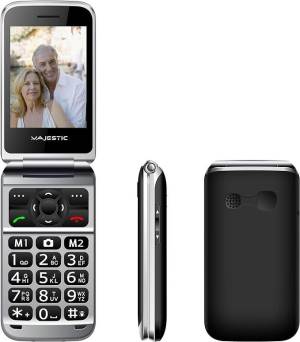 Majestic TLF Sileno 82 SeniorPhone 2.8&#34; Flip Black