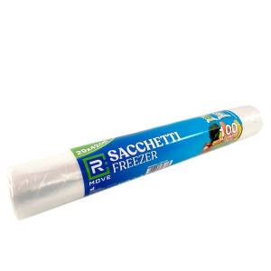 RMove 1Rotolo da 100 Sacchi Freezer 29x42cm Trasparenti