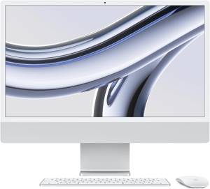 Apple iMac 24&#34; 2023 4.5K M3 8C/10G 8/256GB Silver MQRJ3T/A