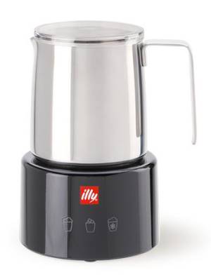 illy Cappuccinatore Montalatte Elettrico Nero Inox