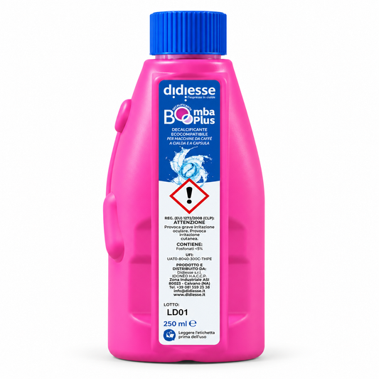 Decalcificante Bomba Plus originale 250 ml per macchine da caffè – Pulizia anticalcare del circuito