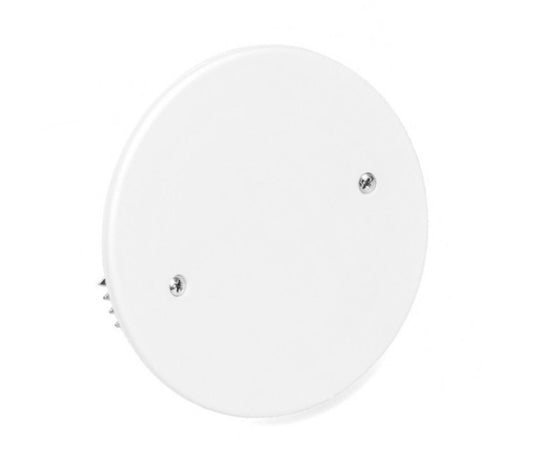 Coperchio Rotondo Ø85 mm ad Espansione con Graffe per Scatola da Incasso IP40 Bianco RAL9010 (FG10241)