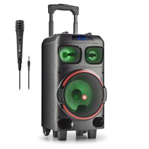 NGS Speaker Trolley WildDubZero DJ Party Microfono RGB TWS 120W Nera