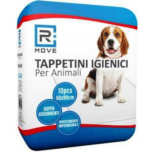 Tappetini Igienici per Cani 60x90 cm con Adesivi – Confezione 10 pz | Assorbenti Multistrato con Barriera Impermeabile