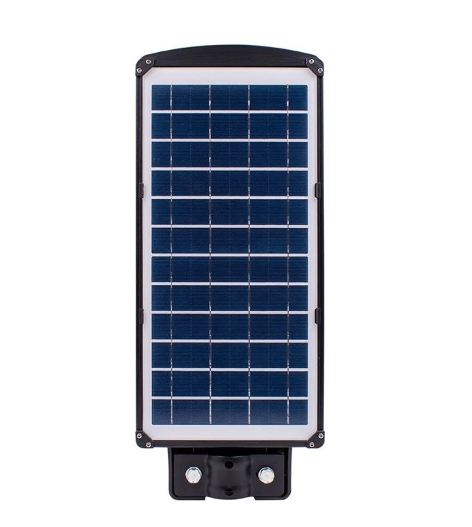 LAMPIONE STRADALE LED 90W CON PANNELLO SOLARE FOTOVOLTAICO E SENSORE DI MOVIMENTO IP65 1085 LUMEN