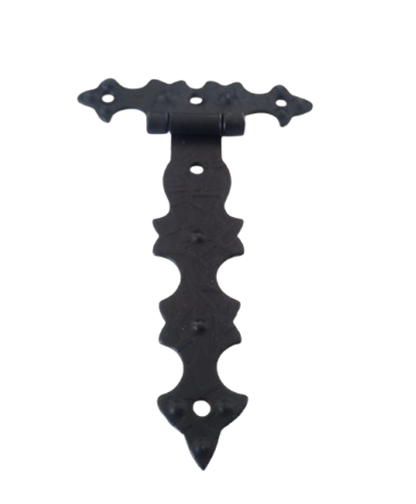 Cerniera Rustica Decorativa forma T ferro Battuto Stile Antico Arte Povera Barocco Retrò con Ali Piane Lunga A0160
