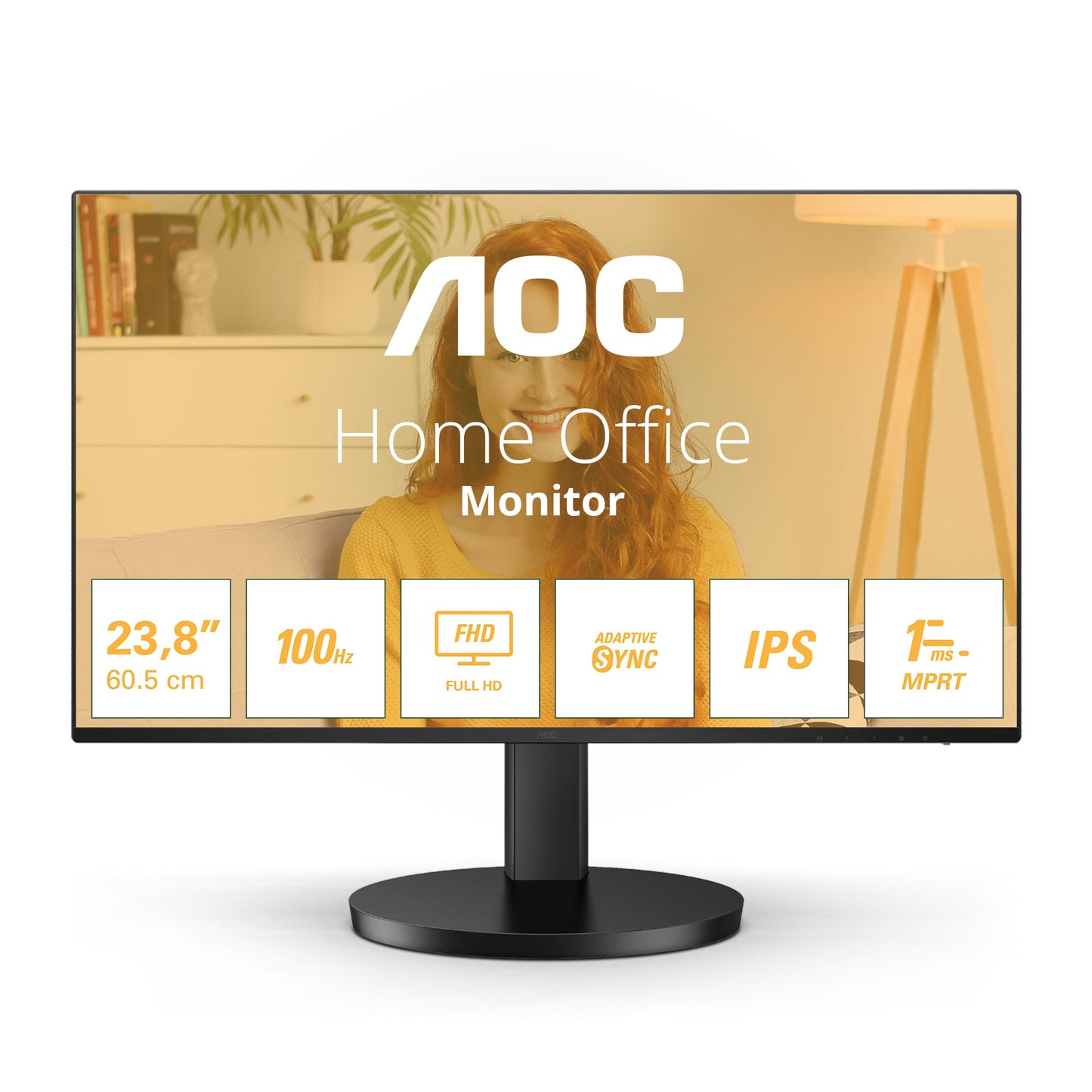 AOC 24B3HA2 Monitor PC 60,5 cm (23.8&#34;) 1920 x 1080 Pixel Full HD LED Nero - puntoluceled