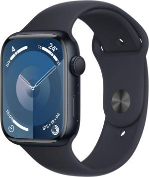 Apple Watch Serie 9 45mm Aluminium MidNight Sport Band MidNight M/L MR9A3QL/A - puntoluceled