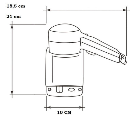 Asciugacapelli 1200W da parete flusso d'aria silenzioso per Hotel Albergo B&B - puntoluceled