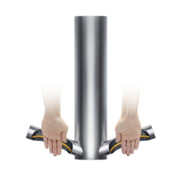 Dyson Airblade 9KJ HU03 Stainless Steel – Asciugamani Elettrico ad Aria da Parete