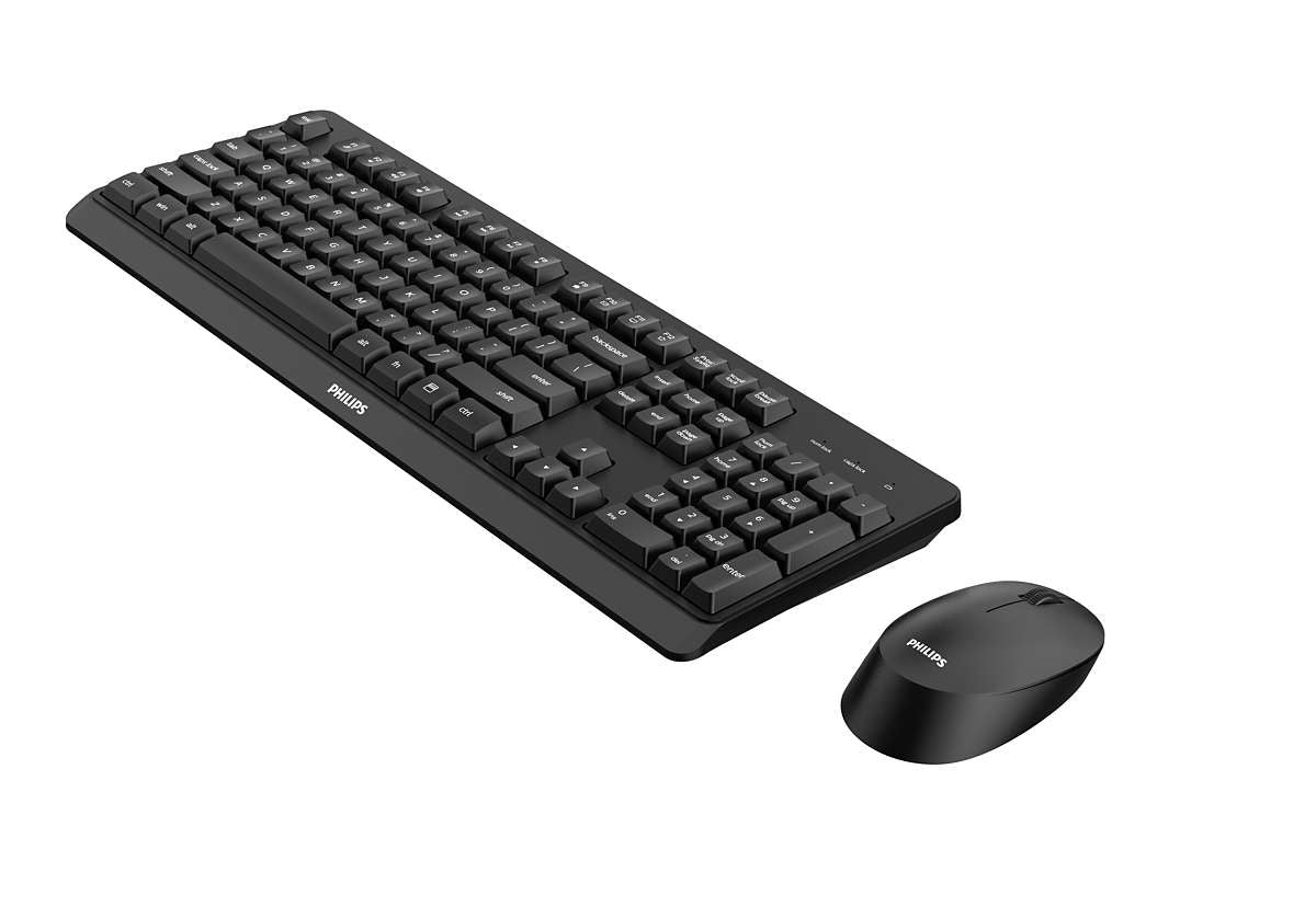 Philips 3000 series SPT6307BL/34 tastiera Mouse incluso Universale RF Wireless QWERTY Inglese Nero