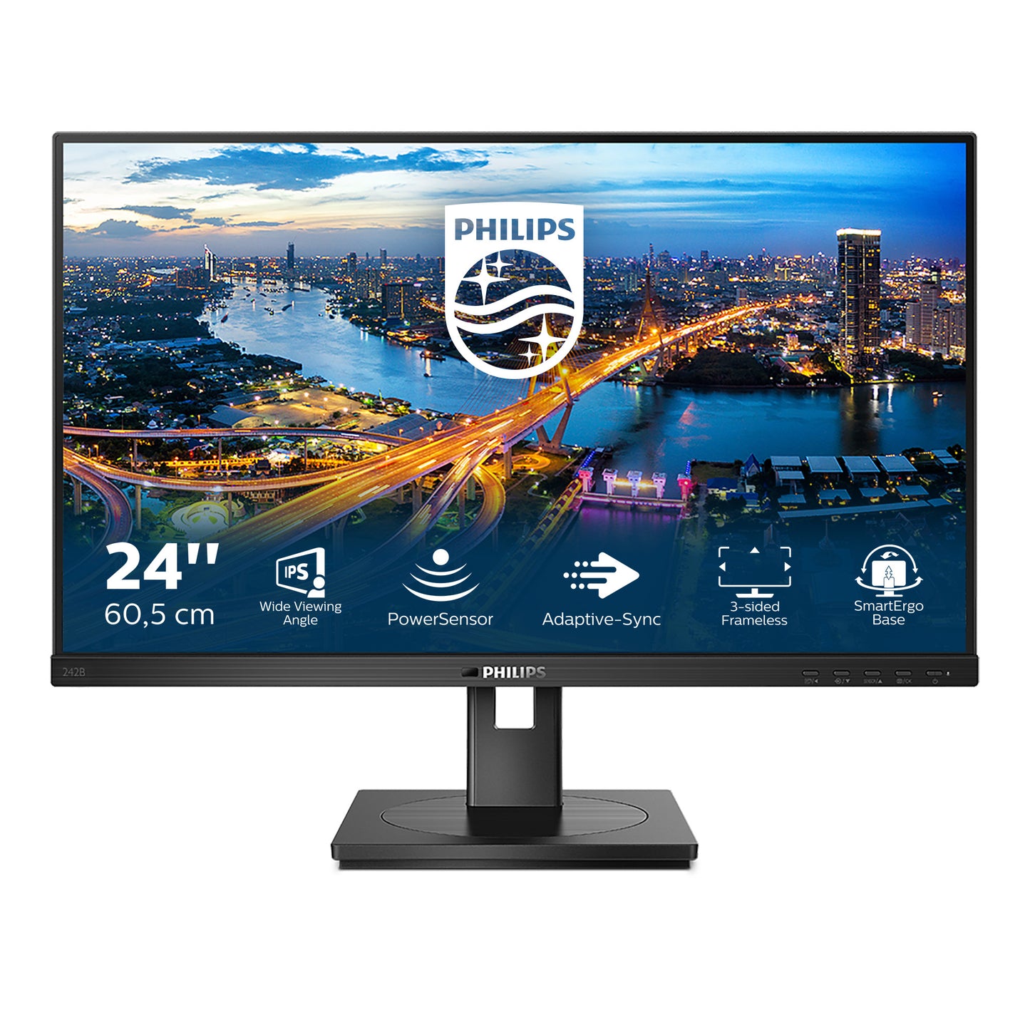 Philips B Line 242B1/00 LED display 60,5 cm (23.8&#34;) 1920 x 1080 Pixel Full HD Nero