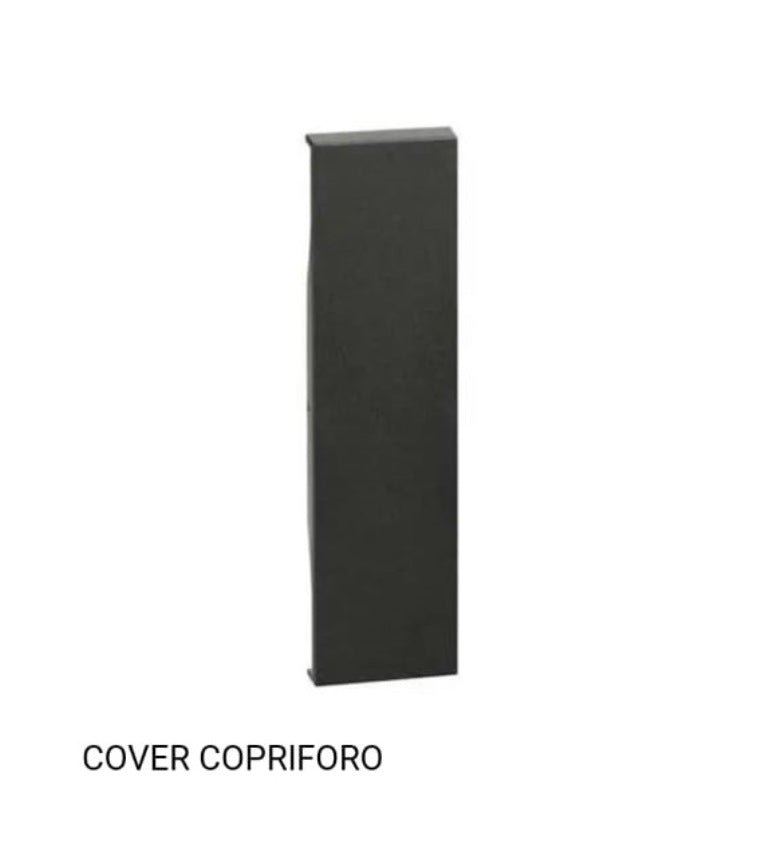 Compatibile Bticino Living Now Cover tasto copriforo colore Nero - puntoluceled