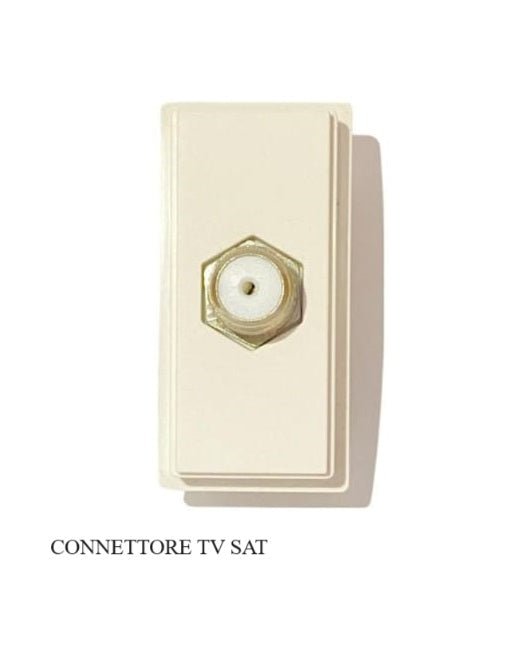 Compatibile Bticino Living Now Presa TV Connettore Sat colore bianco - puntoluceled